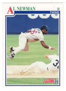 Al Newman - Minnesota Twins (MLB Baseball Card) 1991 Score # 424 Mint