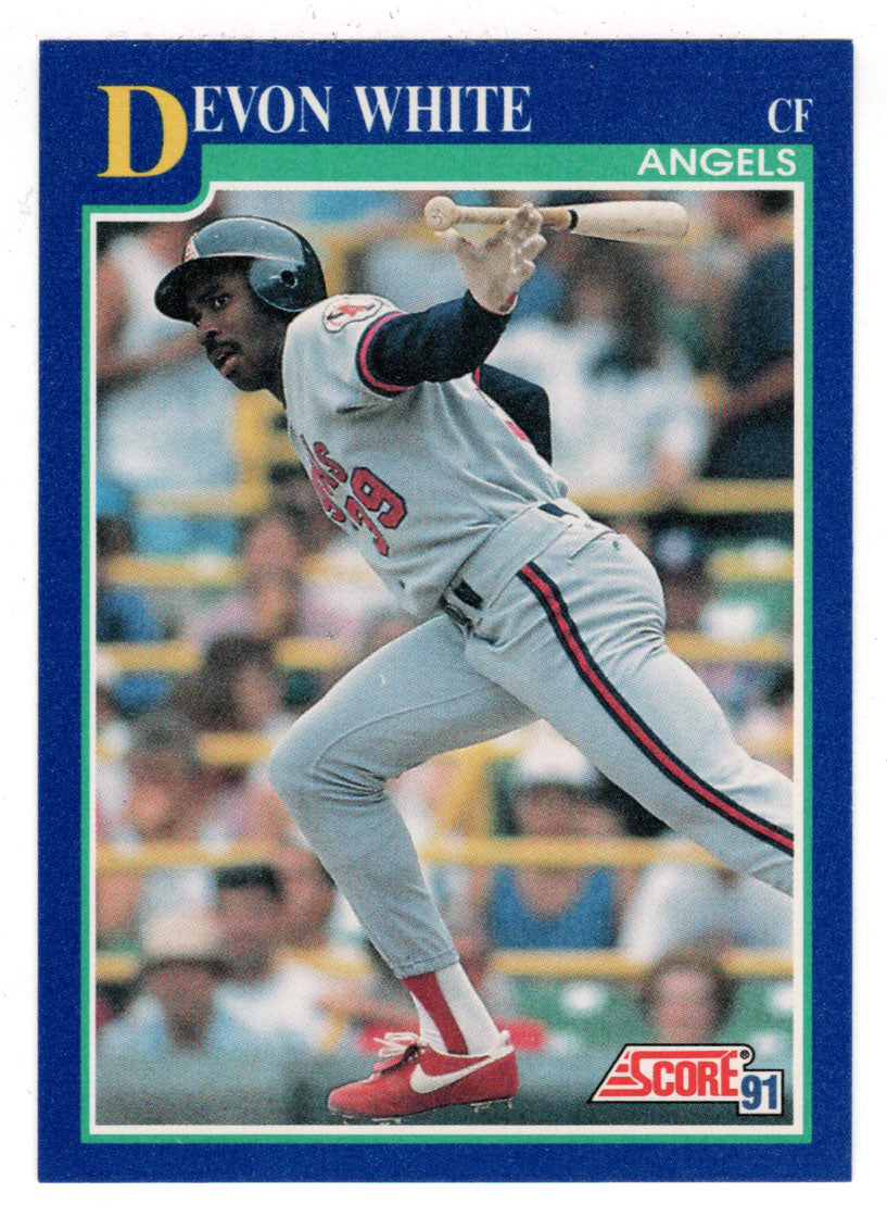 Devon White - California Angels (MLB Baseball Card) 1991 Score # 466 Mint