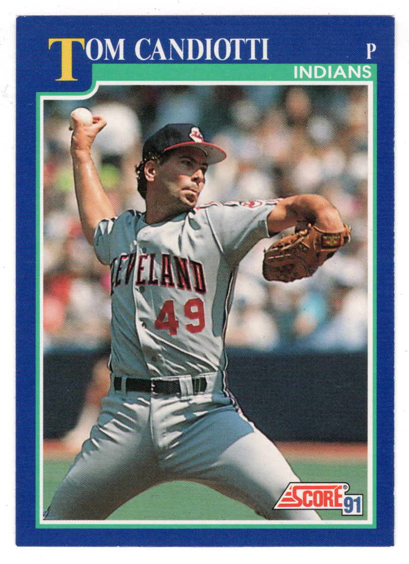 Tom Candiotti - Cleveland Indians (MLB Baseball Card) 1991 Score # 488 Mint