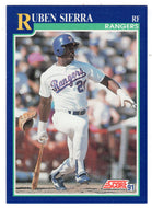 Ruben Sierra - Texas Rangers (MLB Baseball Card) 1991 Score # 495 Mint