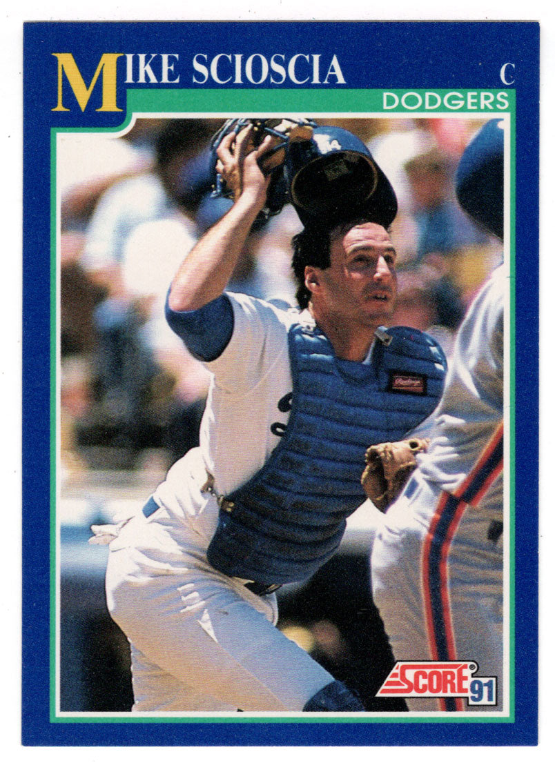 Mike Scioscia - Los Angeles Dodgers (MLB Baseball Card) 1991 Score # 520 Mint