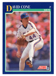 David Cone - New York Mets (MLB Baseball Card) 1991 Score # 549 Mint