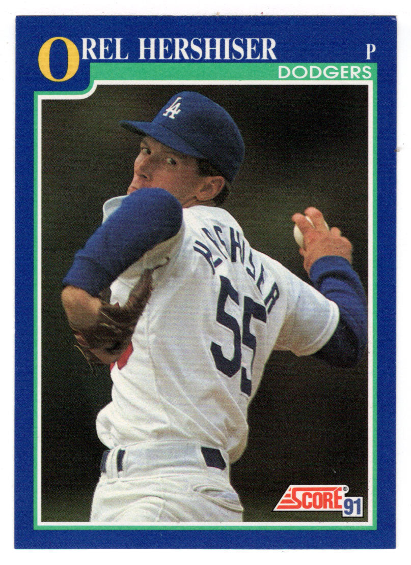 Orel Hershiser - Los Angeles Dodgers (MLB Baseball Card) 1991 Score # 550 Mint