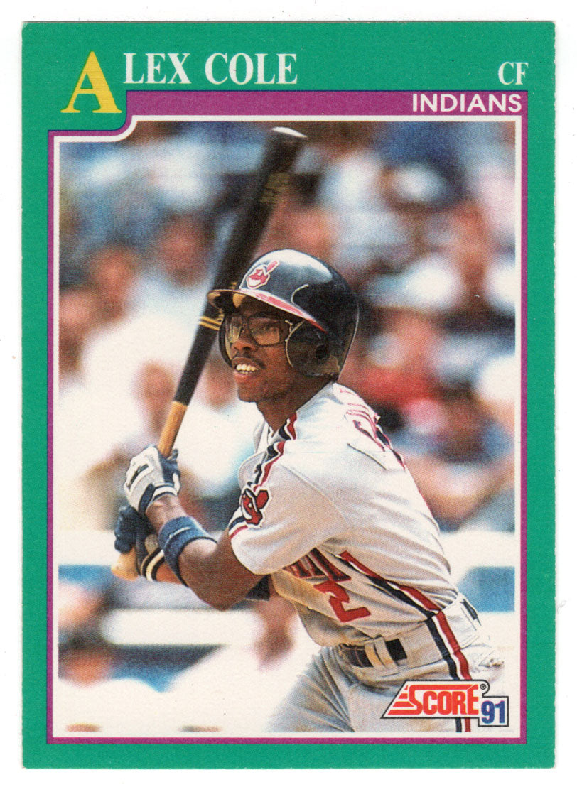 Alex Cole - Cleveland Indians (MLB Baseball Card) 1991 Score # 555 Mint