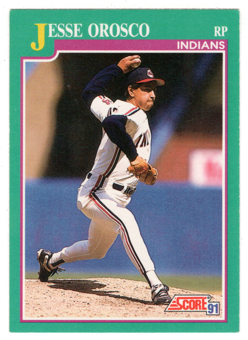 Jesse Orosco - Cleveland Indians (MLB Baseball Card) 1991 Score # 578 Mint