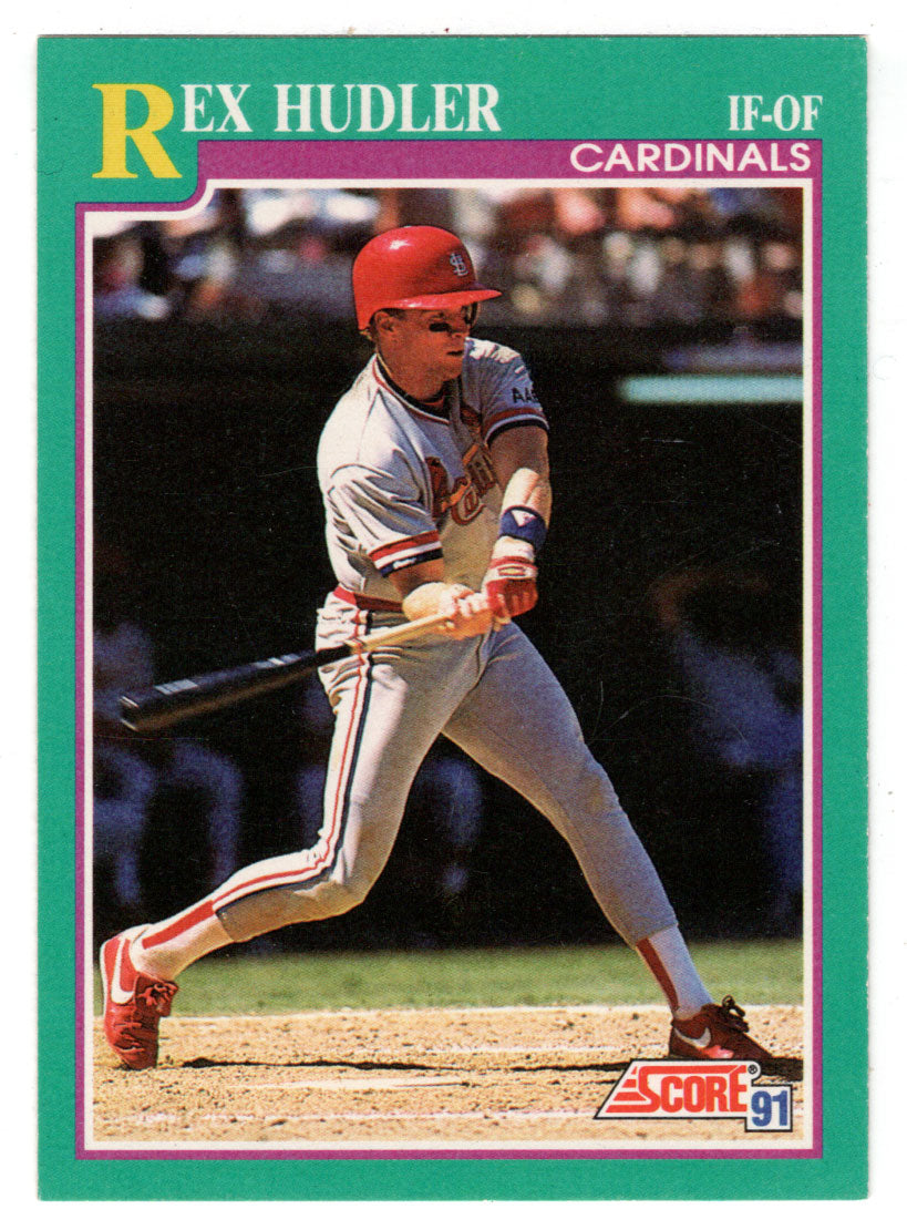 Rex Hudler - St. Louis Cardinals (MLB Baseball Card) 1991 Score # 589 Mint