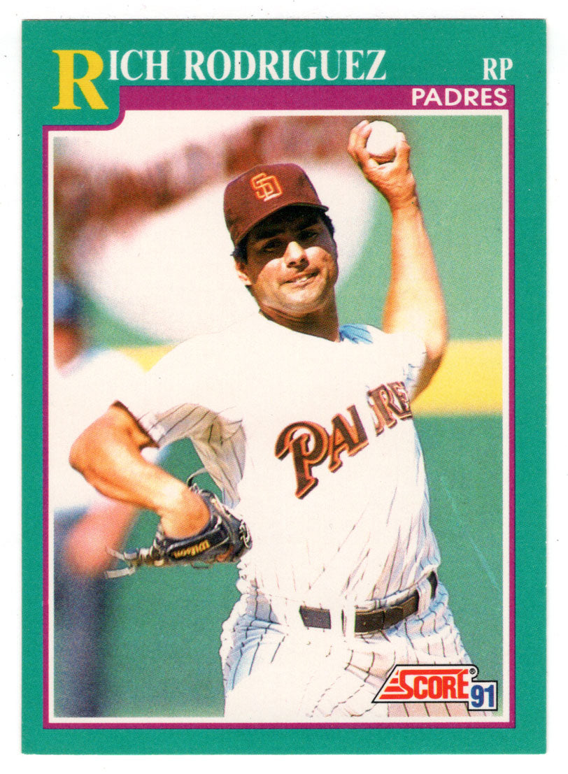Rich Rodriguez RC - San Diego Padres (MLB Baseball Card) 1991 Score # 593 Mint