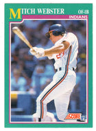 Mitch Webster - Cleveland Indians (MLB Baseball Card) 1991 Score # 594 Mint