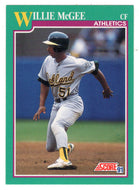 Willie McGee - Oakland Athletics (MLB Baseball Card) 1991 Score # 597 Mint