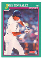 Jose Gonzalez - Los Angeles Dodgers (MLB Baseball Card) 1991 Score # 614 Mint