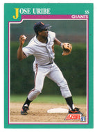 Jose Uribe - San Francisco Giants (MLB Baseball Card) 1991 Score # 628 Mint