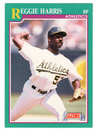 Reggie Harris - Oakland Athletics (MLB Baseball Card) 1991 Score # 643 Mint