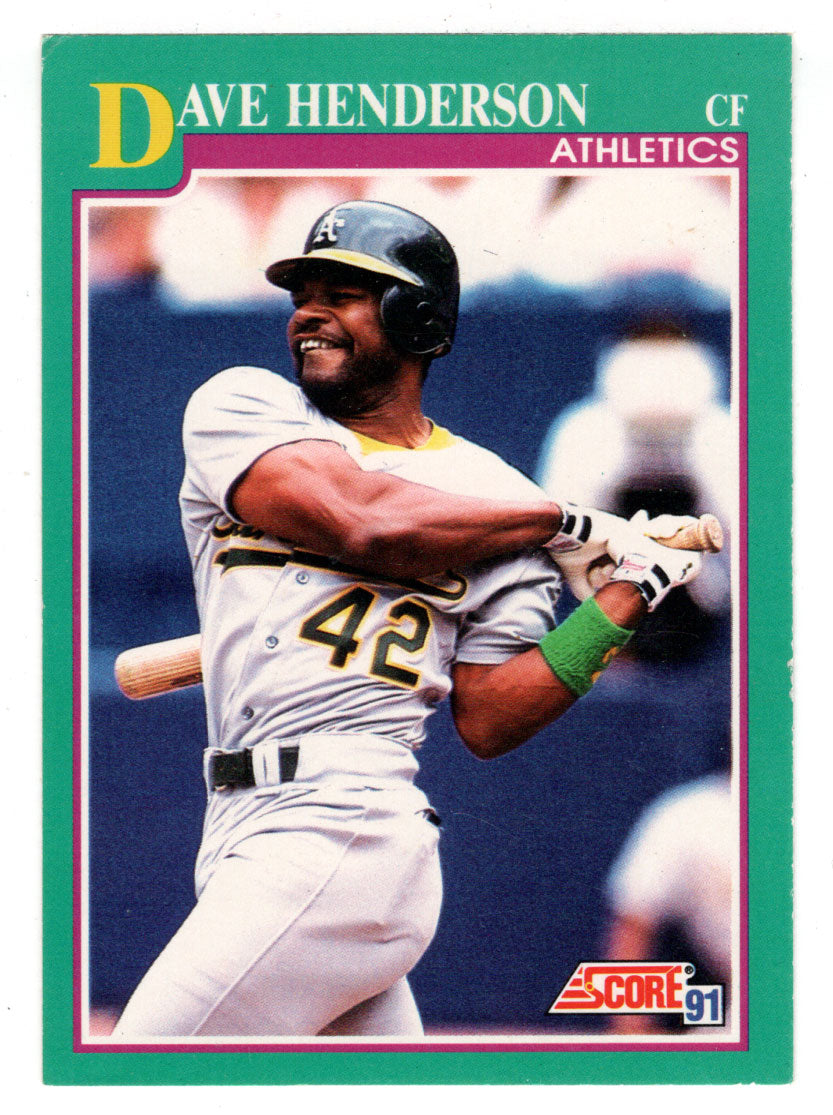 Dave Henderson - Oakland Athletics (MLB Baseball Card) 1991 Score # 644 Mint