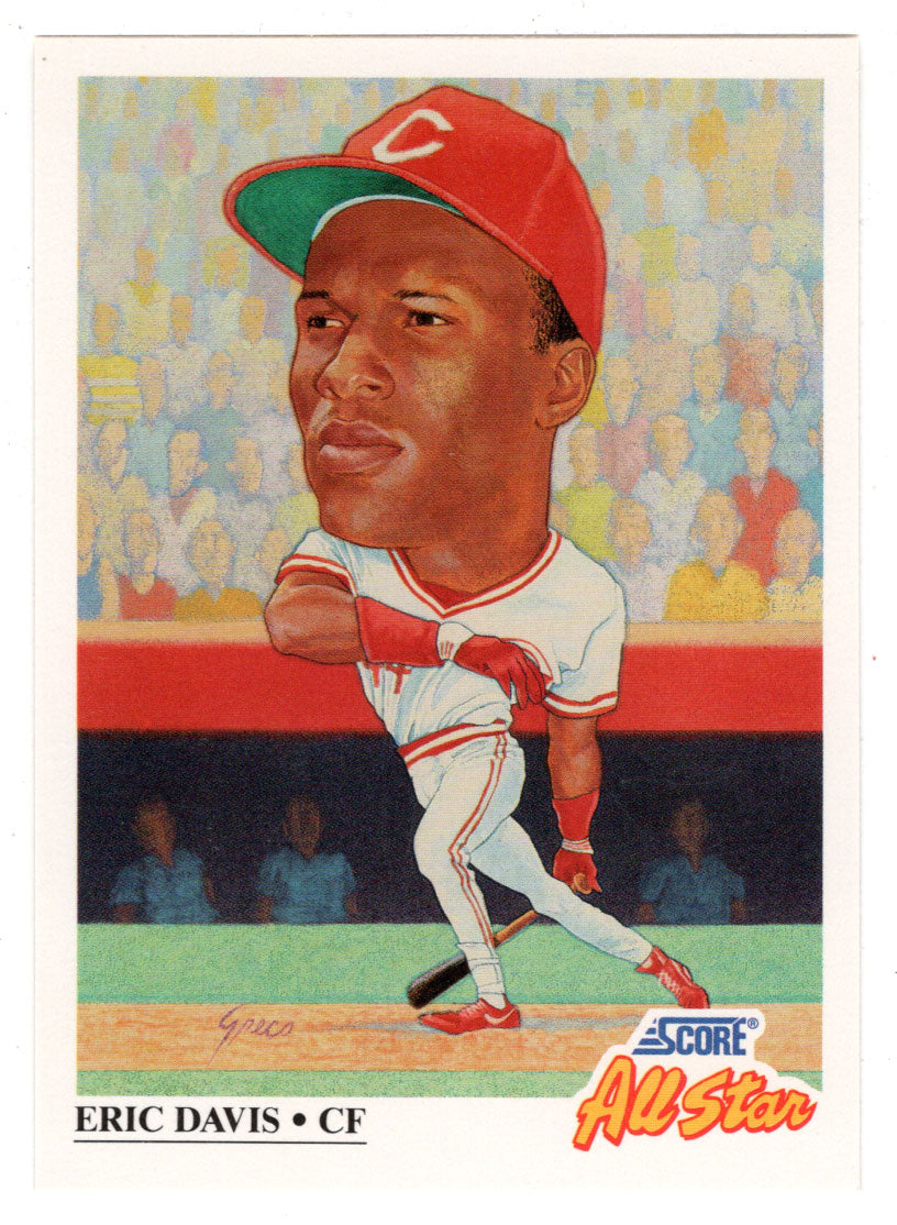 Eric Davis - Cincinnati Reds - All Star (MLB Baseball Card) 1991 Score # 669 Mint