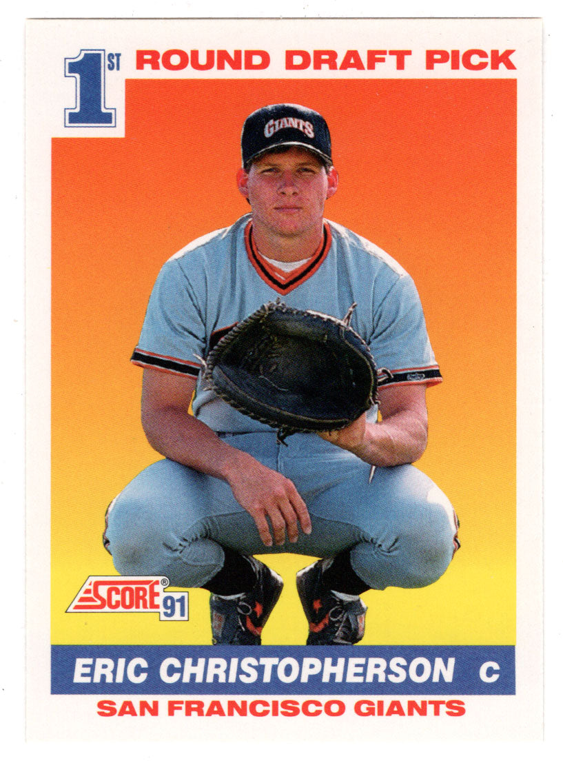 Eric Christopherson RC - San Francisco Giants (MLB Baseball Card) 1991 Score # 672 Mint