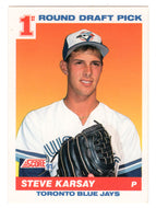 Steve Karsay RC - Toronto Blue Jays (MLB Baseball Card) 1991 Score # 675 Mint