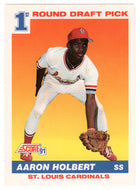 Aaron Holbert RC - St. Louis Cardinals (MLB Baseball Card) 1991 Score # 676 Mint