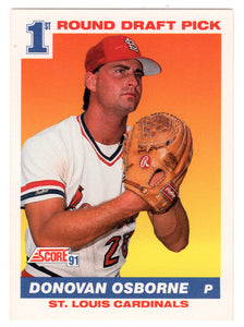 Donovan Osborne RC - St. Louis Cardinals (MLB Baseball Card) 1991 Score # 677 Mint