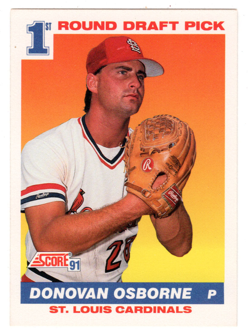 Donovan Osborne RC - St. Louis Cardinals (MLB Baseball Card) 1991 Score # 677 Mint