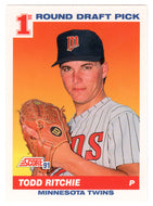 Todd Ritchie RC - Minnesota Twins (MLB Baseball Card) 1991 Score # 678 Mint