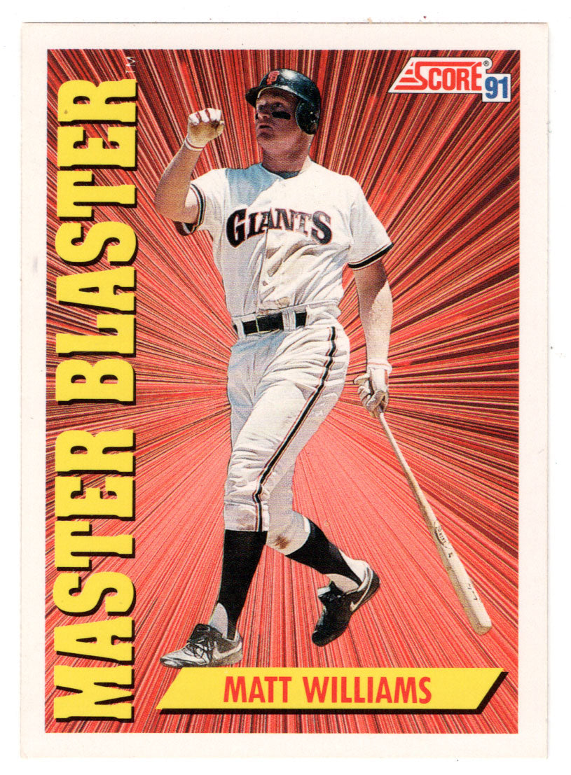 Matt Williams - San Francisco Giants - Master Blaster (MLB Baseball Card) 1991 Score # 689 Mint