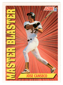 Jose Canseco - Oakland Athletics - Master Blaster (MLB Baseball Card) 1991 Score # 690 Mint