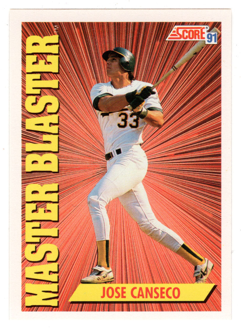 Jose Canseco - Oakland Athletics - Master Blaster (MLB Baseball Card) 1991 Score # 690 Mint