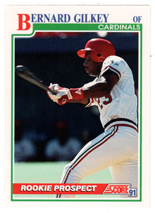 Bernard Gilkey - St. Louis Cardinals (MLB Baseball Card) 1991 Score # 709 Mint