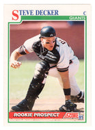 Steve Decker RC - San Francisco Giants (MLB Baseball Card) 1991 Score # 710 Mint