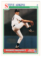 Steve Adkins RC - New York Yankees (MLB Baseball Card) 1991 Score # 716 Mint