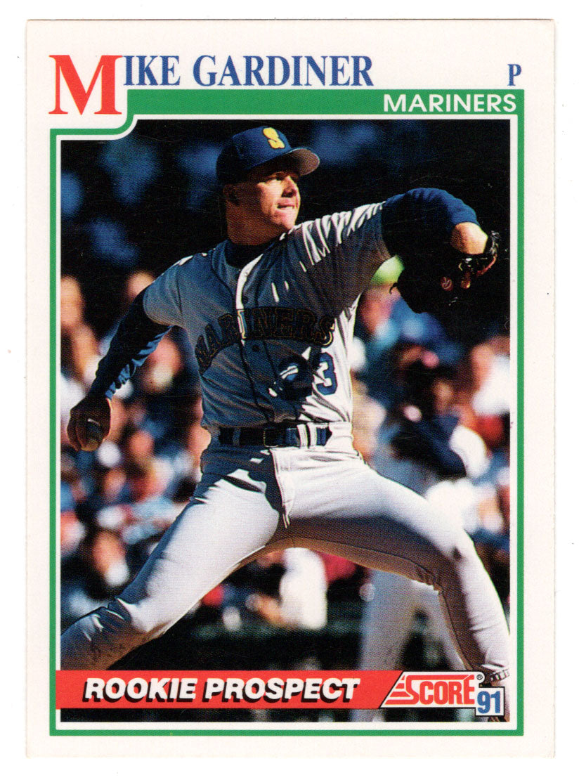 Mike Gardiner RC - Seattle Mariners (MLB Baseball Card) 1991 Score # 721 Mint