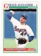 Gerald Alexander RC - Texas Rangers (MLB Baseball Card) 1991 Score # 733 Mint
