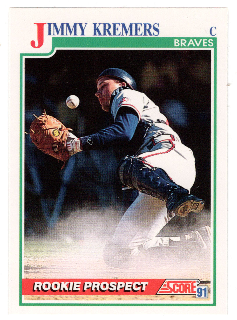 Jimmy Kremers - Atlanta Braves (MLB Baseball Card) 1991 Score # 736 Mint