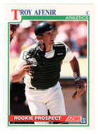 Troy Afenir RC - Oakland Athletics (MLB Baseball Card) 1991 Score # 745 Mint