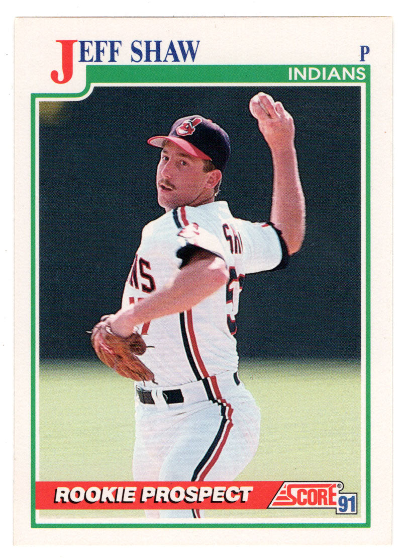 Jeff Shaw - Cleveland Indians (MLB Baseball Card) 1991 Score # 746 Mint