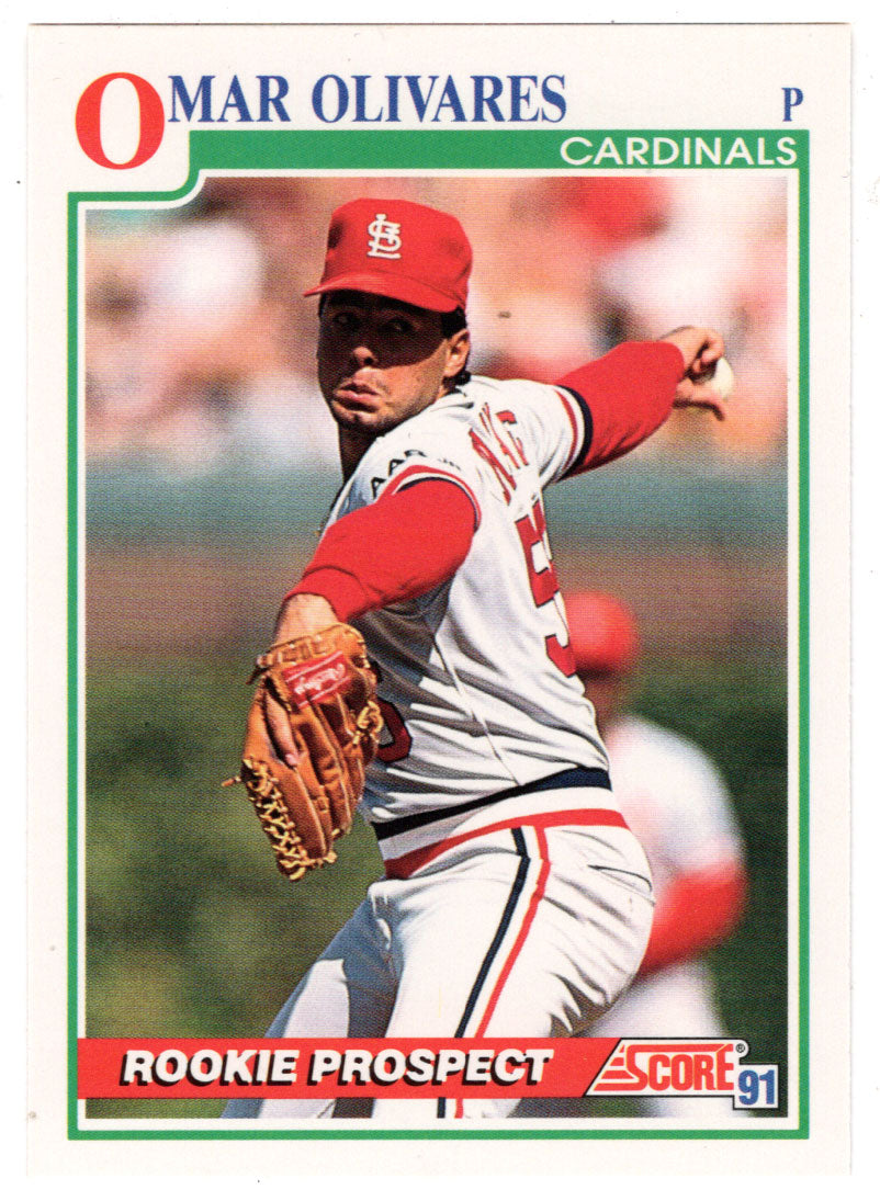 Omar Olivares RC - St. Louis Cardinals (MLB Baseball Card) 1991 Score # 748 Mint