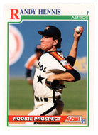 Randy Hennis RC - Houston Astros (MLB Baseball Card) 1991 Score # 752 Mint