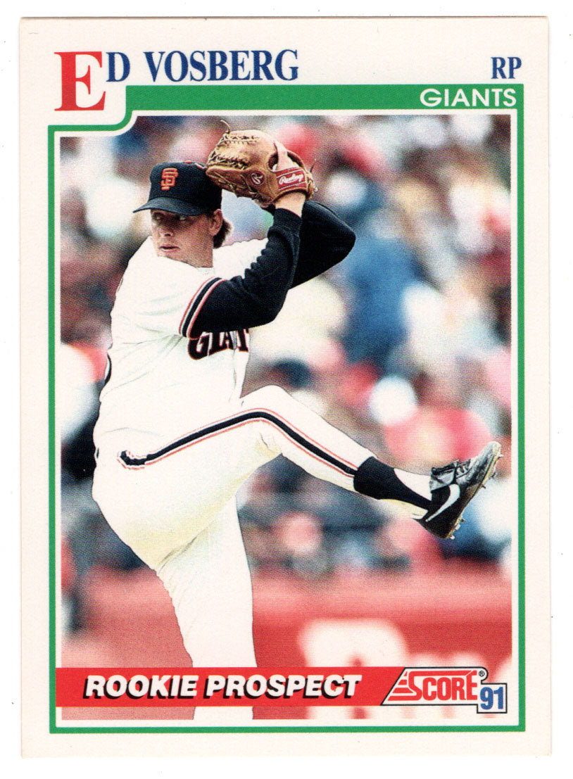 Ed Vosberg RC - San Francisco Giants (MLB Baseball Card) 1991 Score # 757 Mint