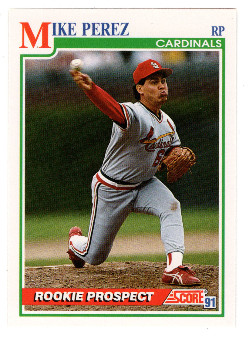 Mike Perez RC - St. Louis Cardinals (MLB Baseball Card) 1991 Score # 758 Mint