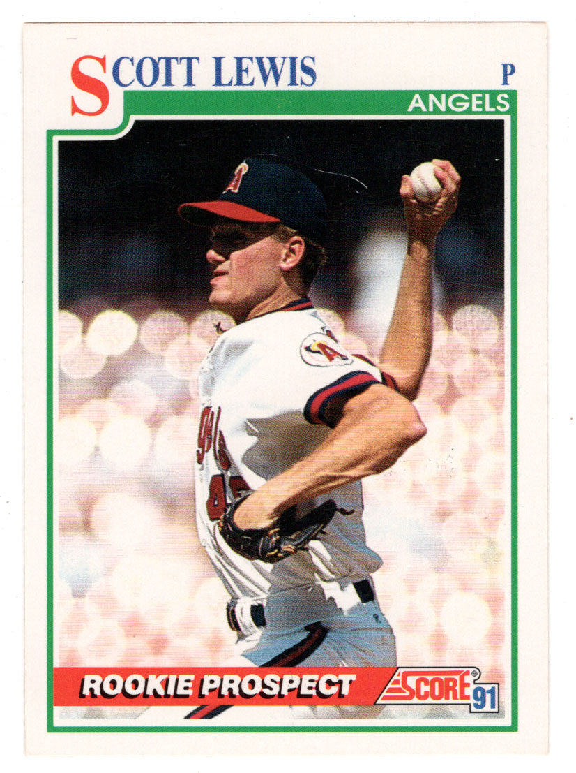 Scott Lewis RC - California Angels (MLB Baseball Card) 1991 Score # 759 Mint