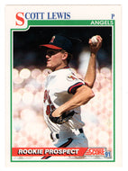 Scott Lewis RC - California Angels (MLB Baseball Card) 1991 Score # 759 Mint