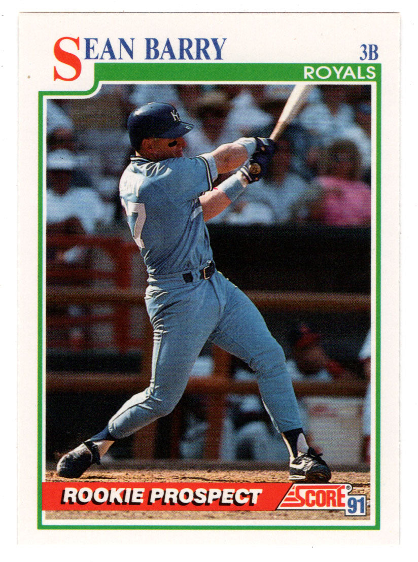 Sean Berry RC - Kansas City Royals (MLB Baseball Card) 1991 Score # 764 Mint