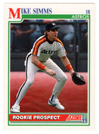 Mike Simms RC - Houston Astros (MLB Baseball Card) 1991 Score # 766 Mint