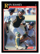 Ron Hassey - Oakland Athletics (MLB Baseball Card) 1991 Score # 806 Mint