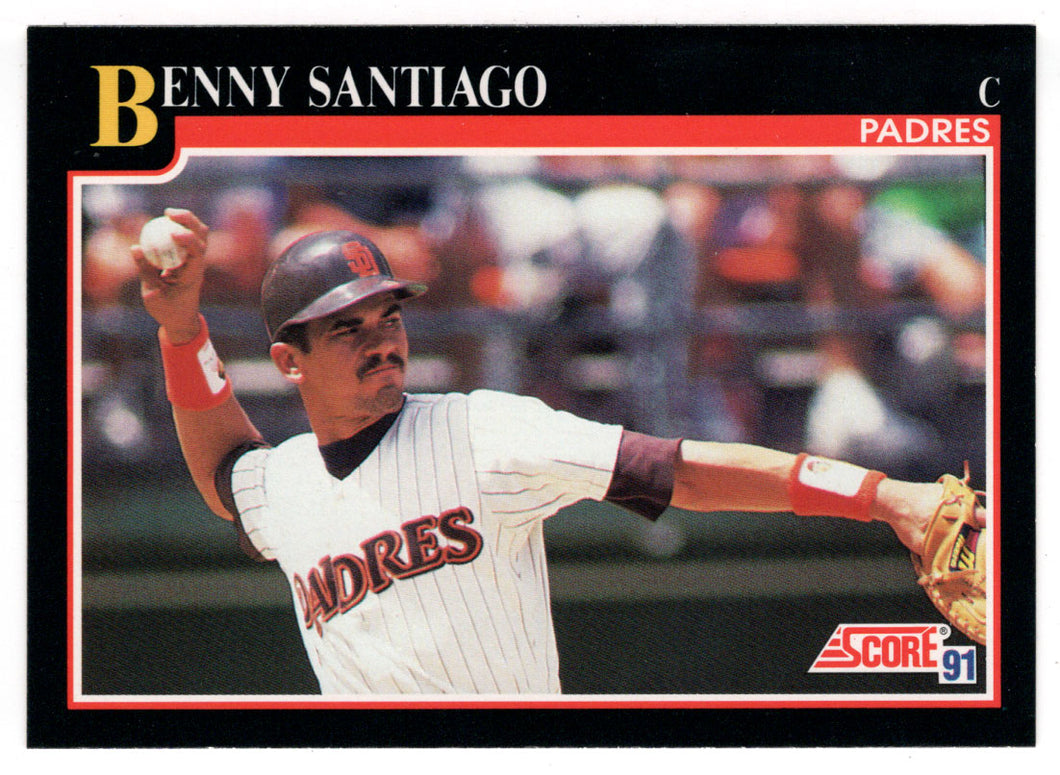 Benito Santiago - San Diego Padres (MLB Baseball Card) 1991 Score # 810 Mint