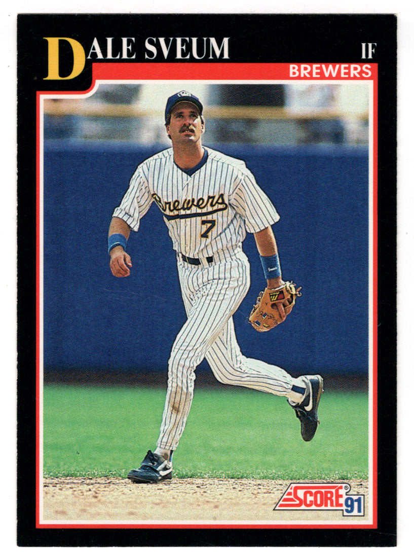 Dale Sveum - Milwaukee Brewers (MLB Baseball Card) 1991 Score # 814 Mint