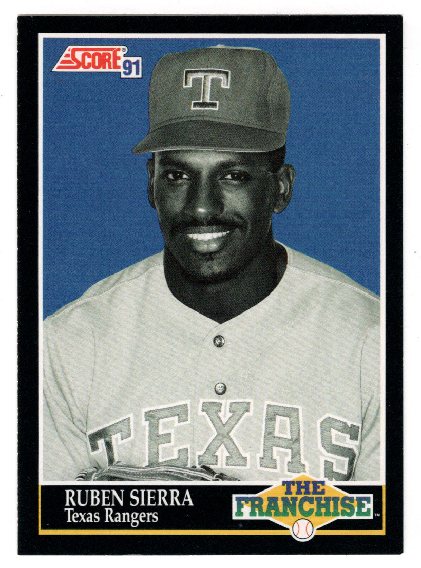 Ruben Sierra - Texas Rangers - The Franchise (MLB Baseball Card) 1991 Score # 859 Mint