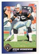 Steve Wisniewski - Los Angeles Raiders (NFL Football Card) 1991 Score # 76 Mint