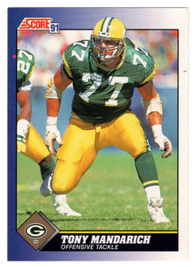 Tony Mandarich - Green Bay Packers (NFL Football Card) 1991 Score # 84 Mint