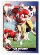 Tom Rathman - San Francisco 49ers (NFL Football Card) 1991 Score # 88 Mint